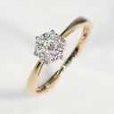 Geelgouden ring met Diamant 0,21 karaat SI/H