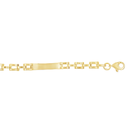 Geelgouden armband Fantasie 3,4mm breed