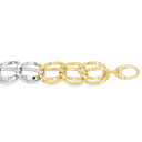 Bicolor gouden armband Fantasie 14mm breed