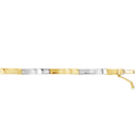Bicolor gouden armband 3mm breed
