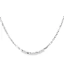 Witgouden collier Ankerschakel fijn 0,9MM - 42-45CM
