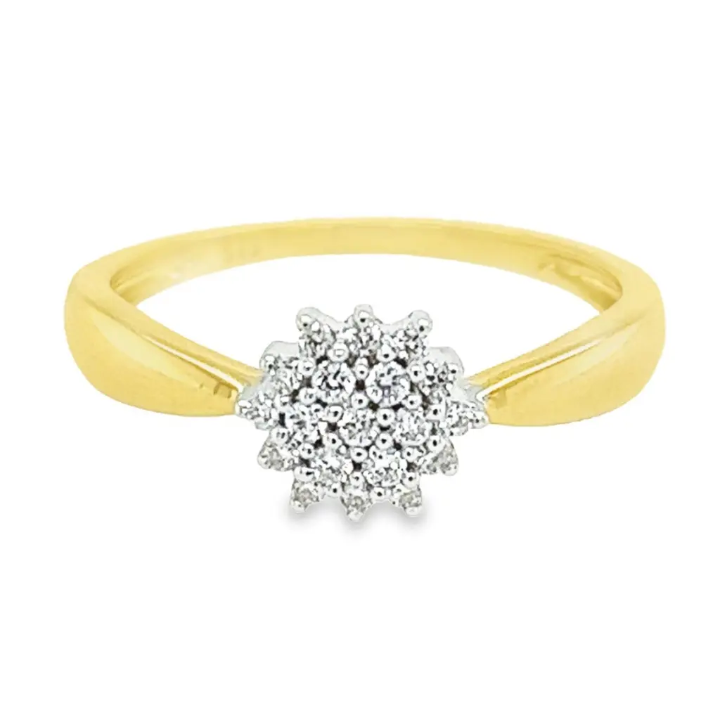 [GRE0970-50] Yellow gold Entourage ring with Diamond 0.12 carats (16 / 50)