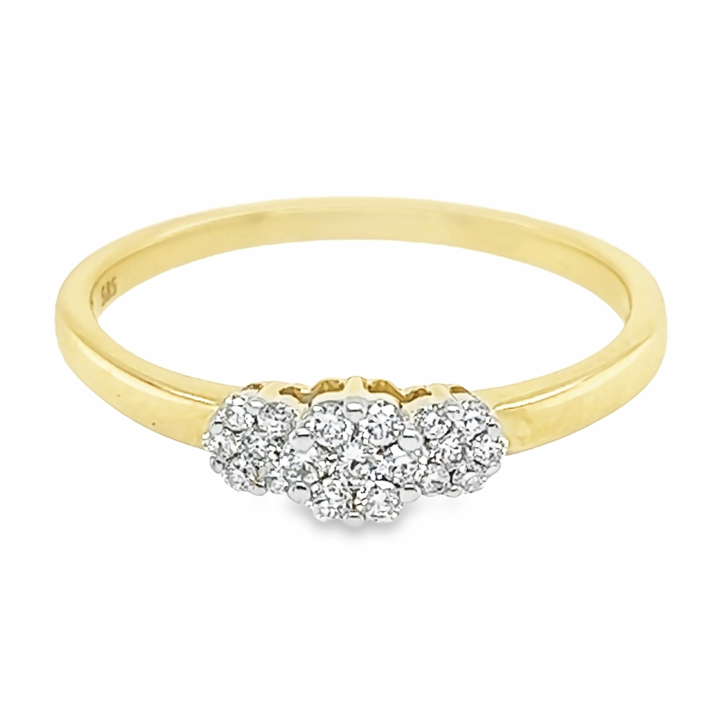 Yellow gold ring with Diamond 0.20 carats