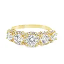 Geelgouden ring met Swarovski zirkonia