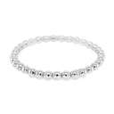 White gold stacking ring balls