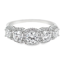 White gold ring with Swarovski Zirconia