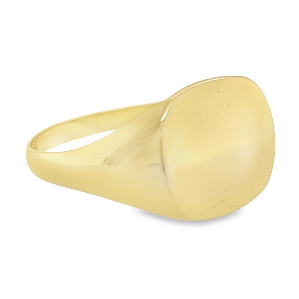 Yellow gold monogram ring Shine