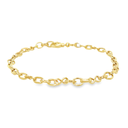 Yellow gold bracelet with Infinity links