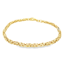 Yellow gold bracelet King's link