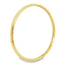 Yellow gold bangle, slightly domed