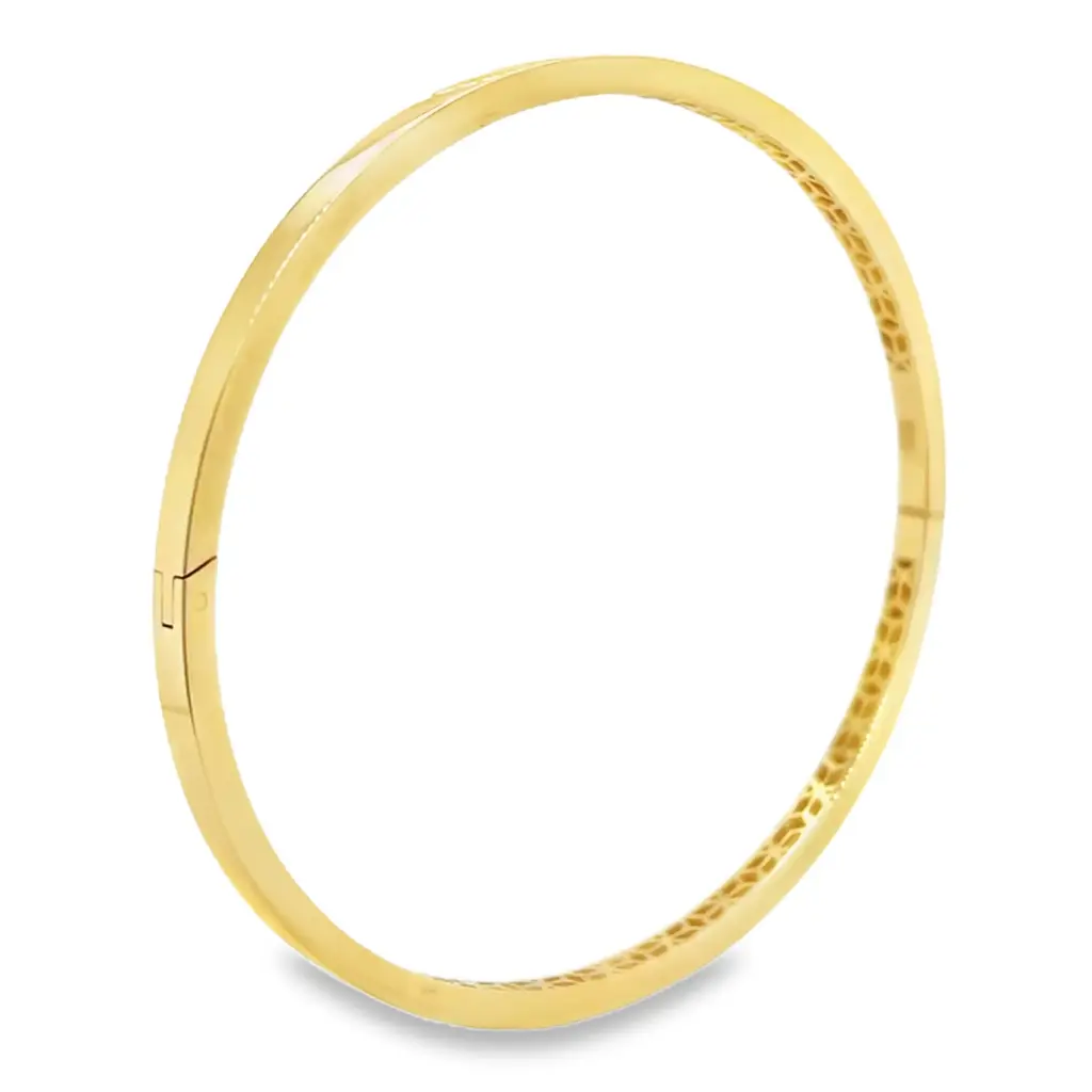 Geelgouden bangle vlak - 58mm