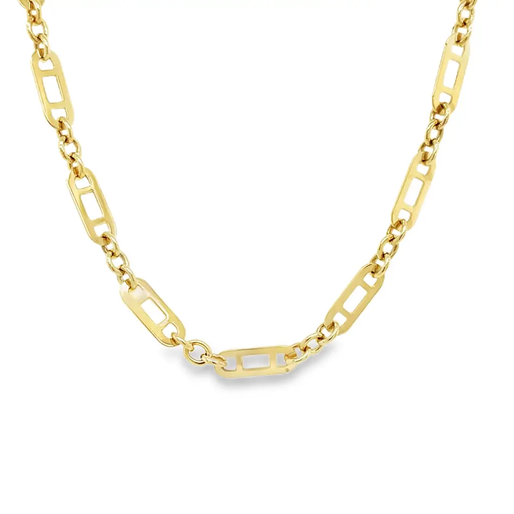 Geelgouden collier Fantasie