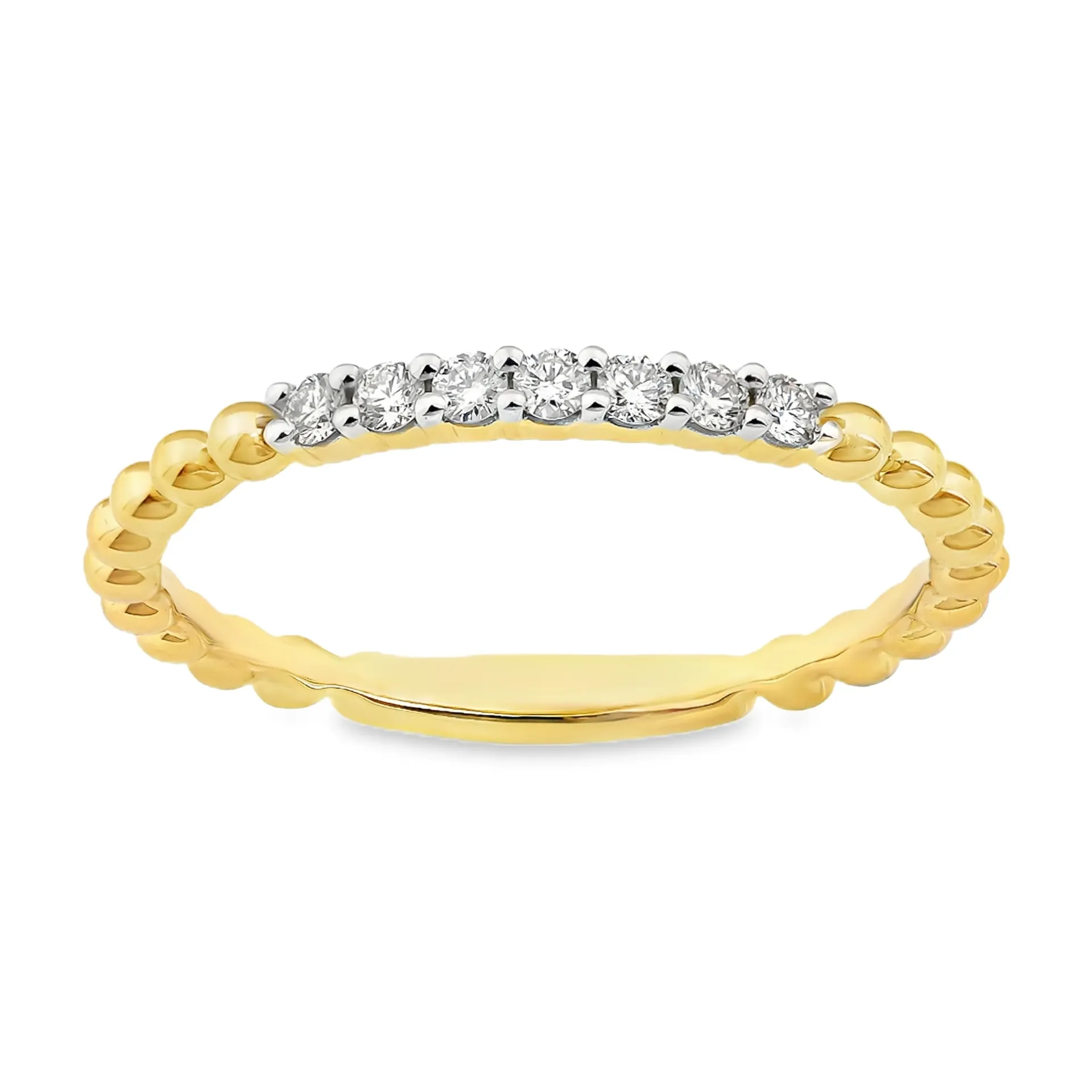 Geelgouden ring met 0,13ct Diamant