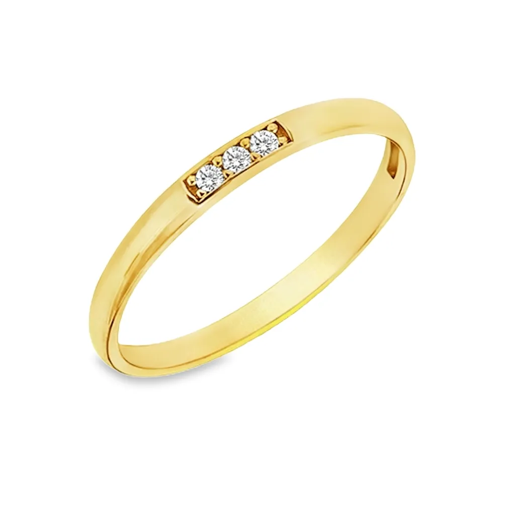 [NR2497-52] 9K ring met Zirkonia (16,5 / 52)