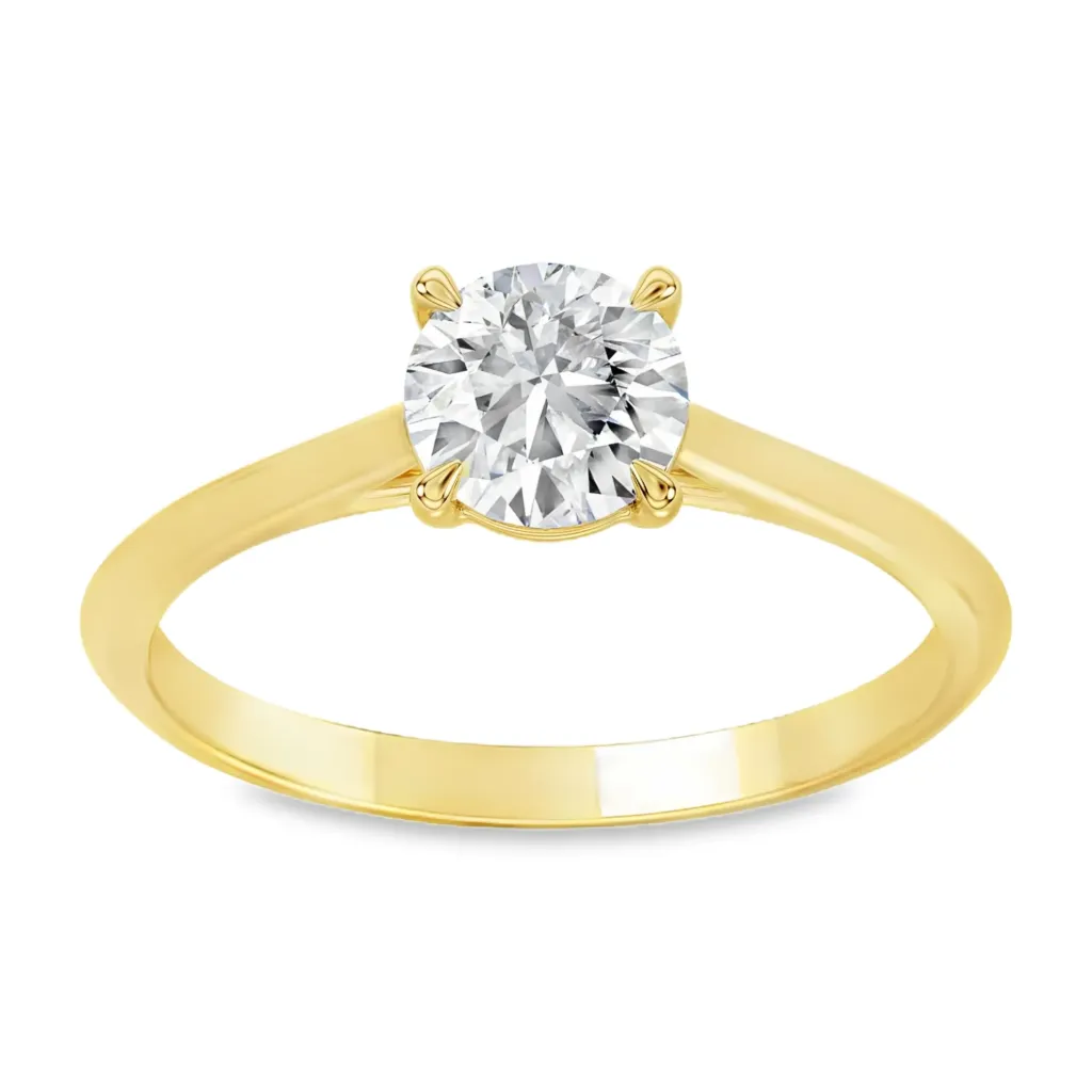 Geelgouden ring met 0,50ct Labgrown diamant