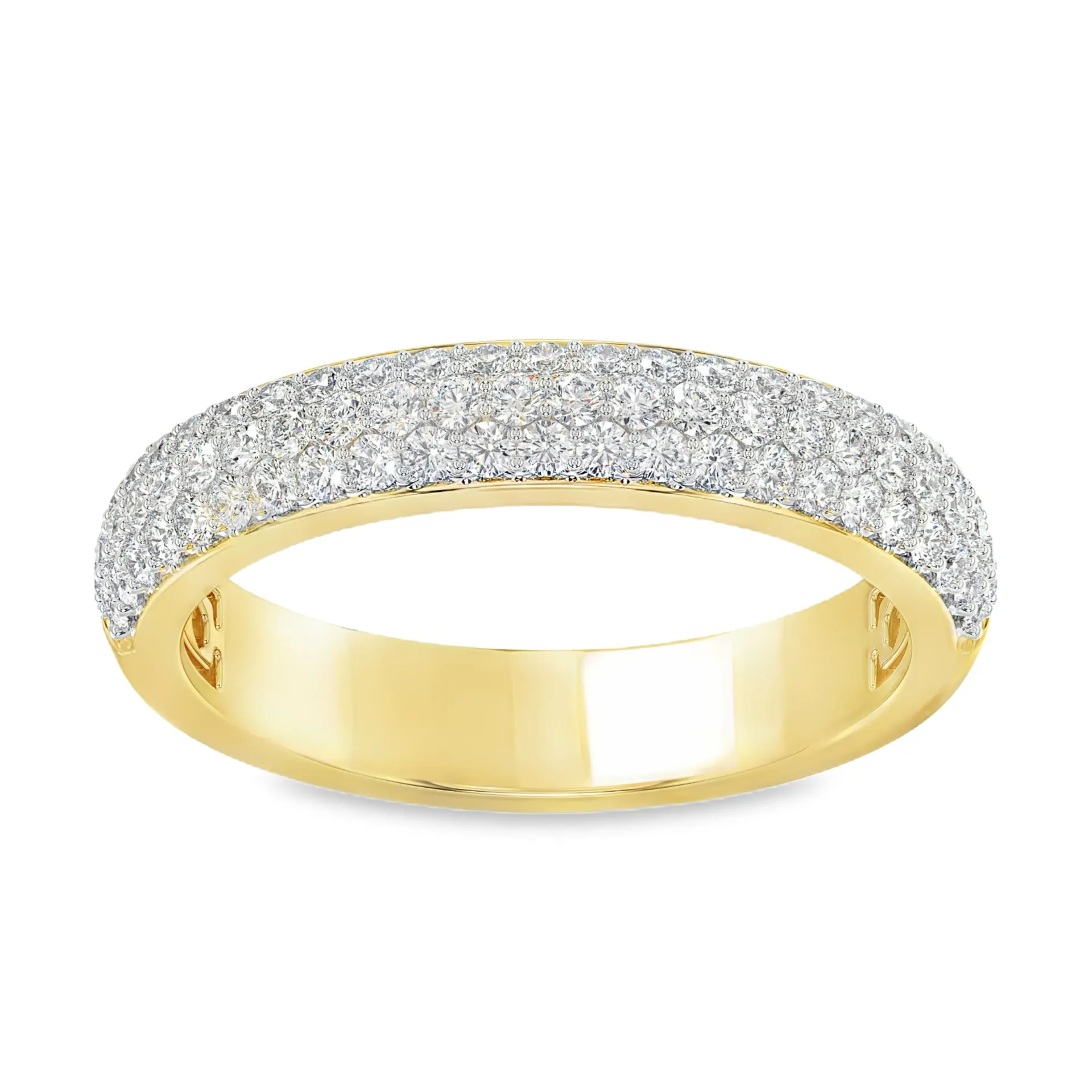 [GRL2464-52] Geelgouden ring met 0,50ct Labgrown diamant (16,5 / 52)