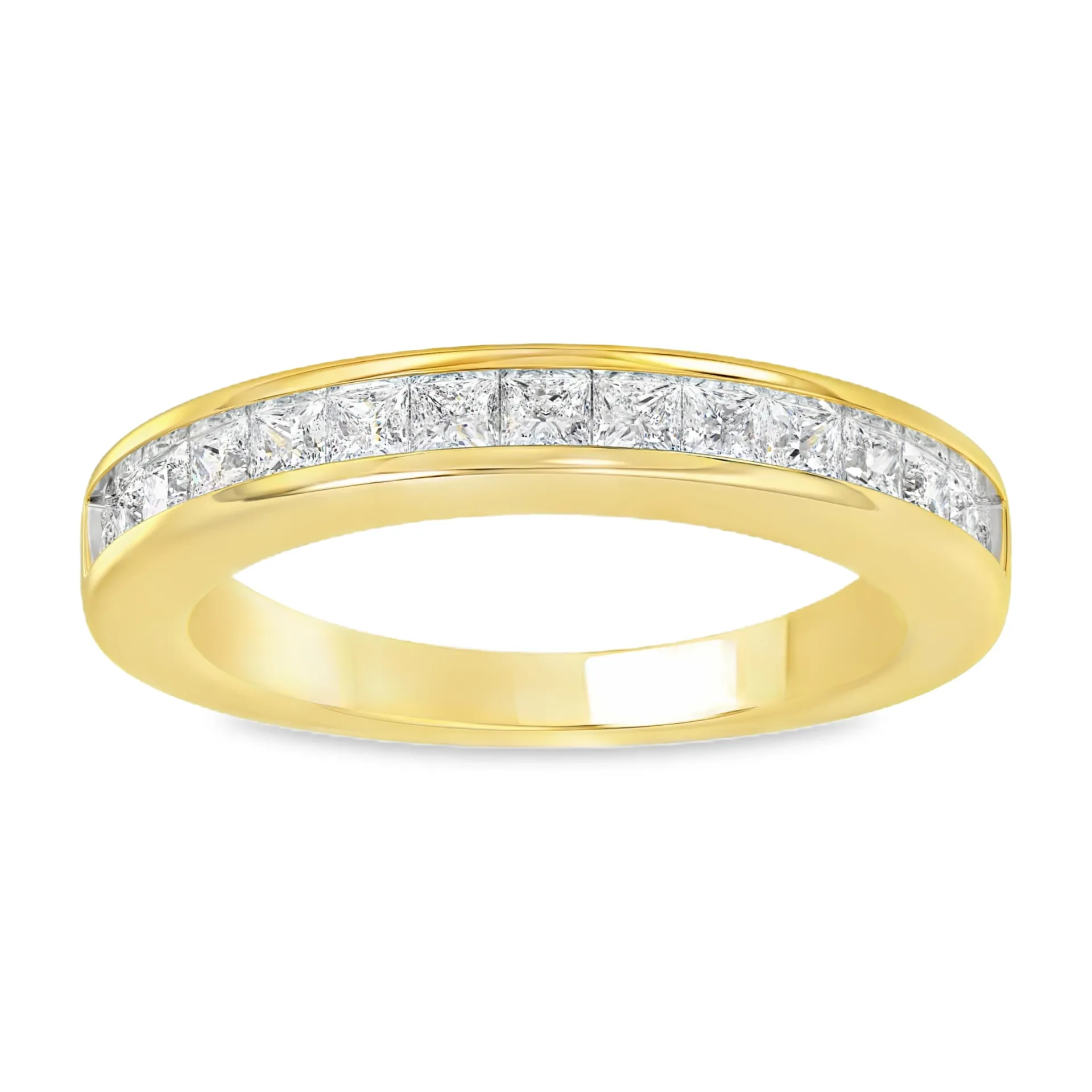 Geelgouden ring met 1,00ct Labgrown diamant