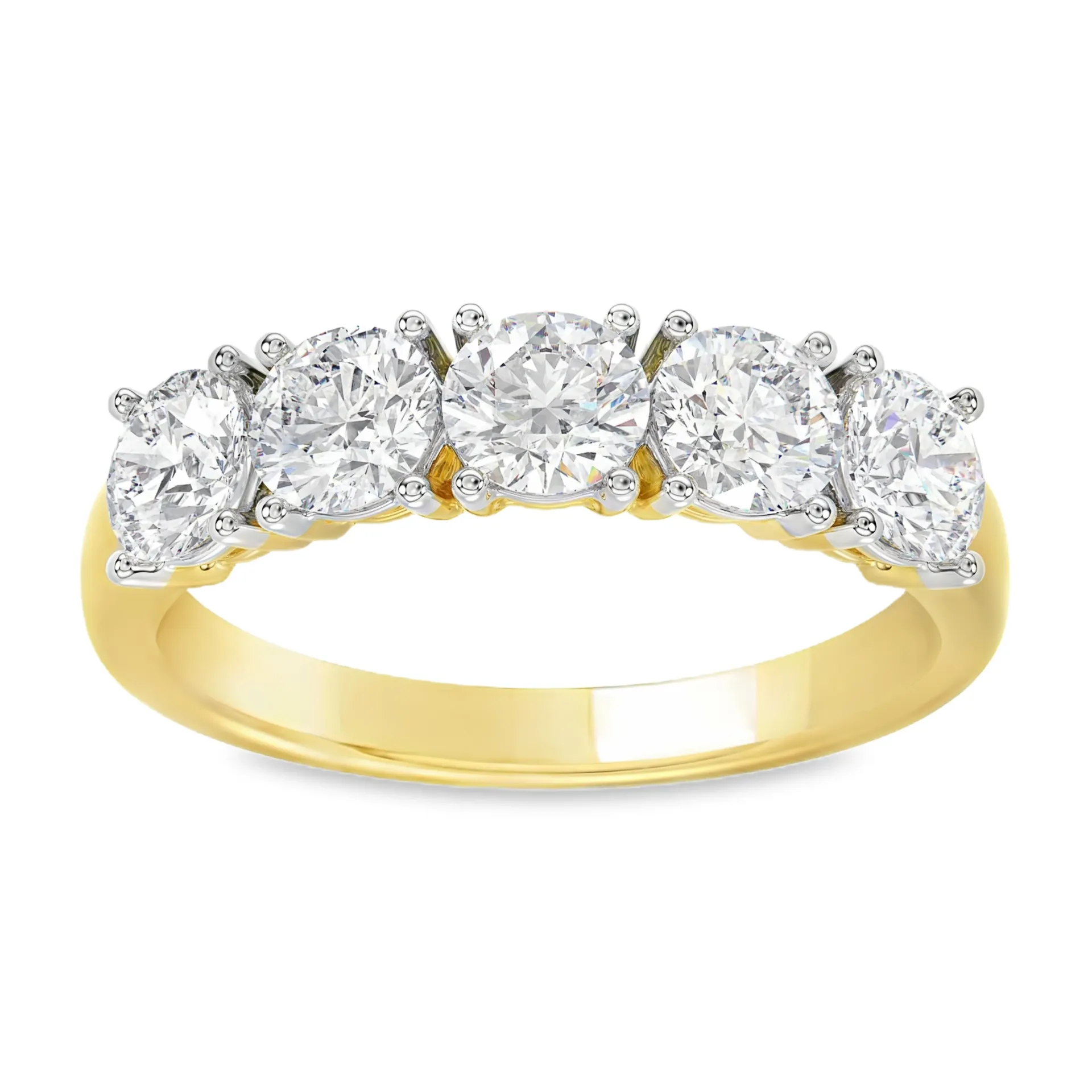 Geelgouden ring met 2,00ct Labgrown diamant
