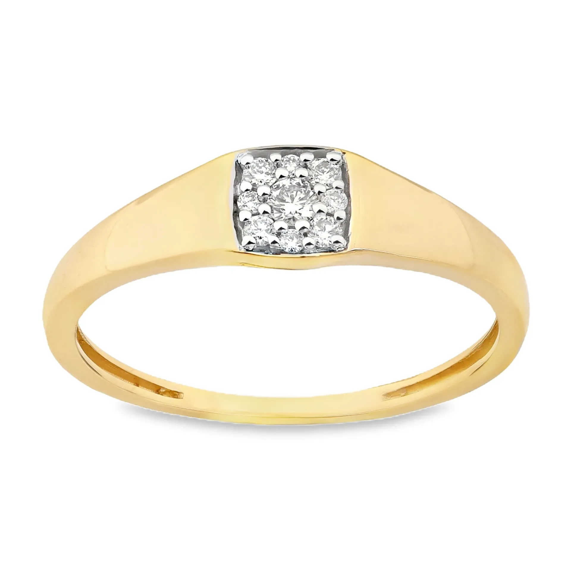 Geelgouden ring met 0,10ct Diamant