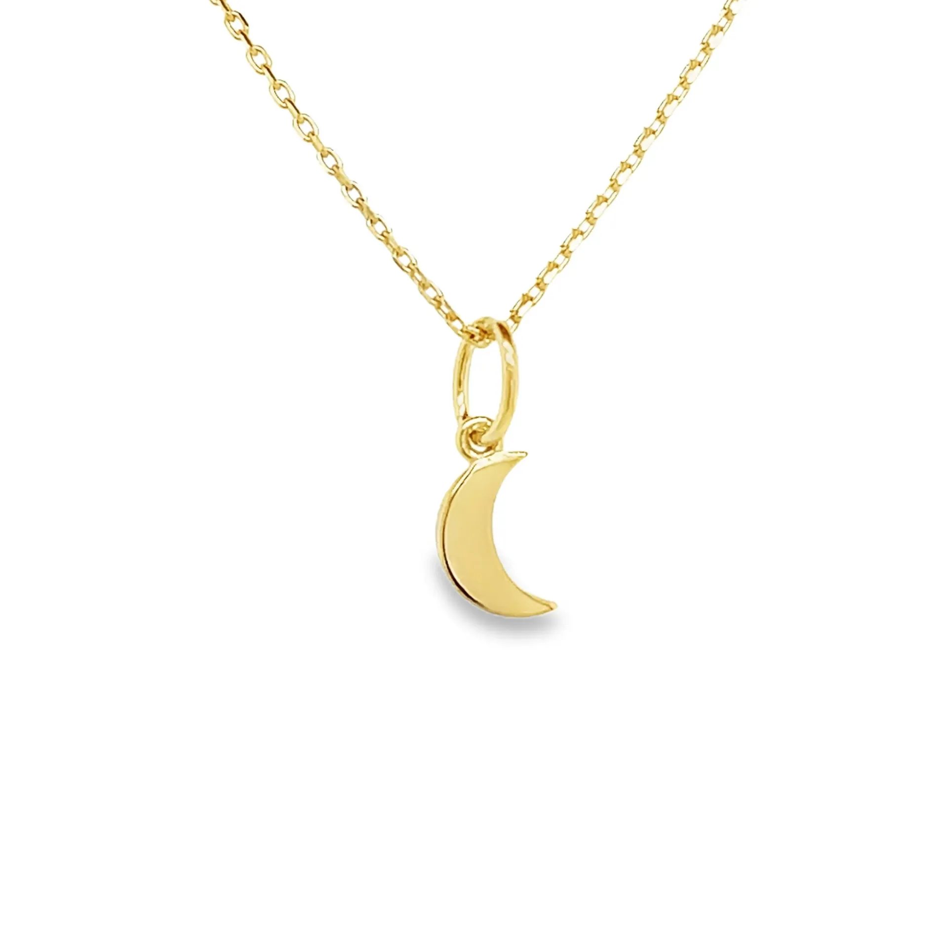 Geelgouden hanger Halve Maan