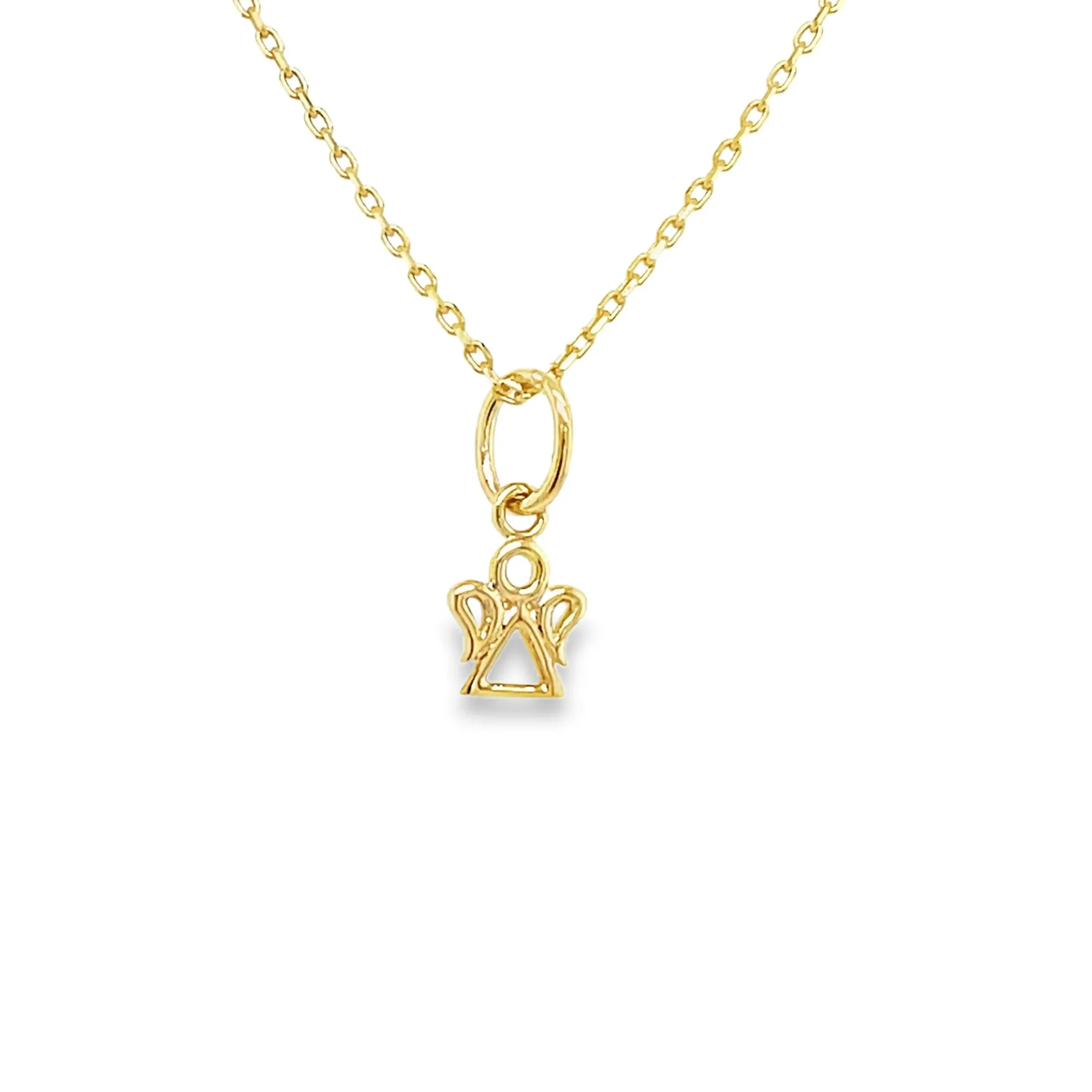 [GH2532] Geelgouden hanger Engel