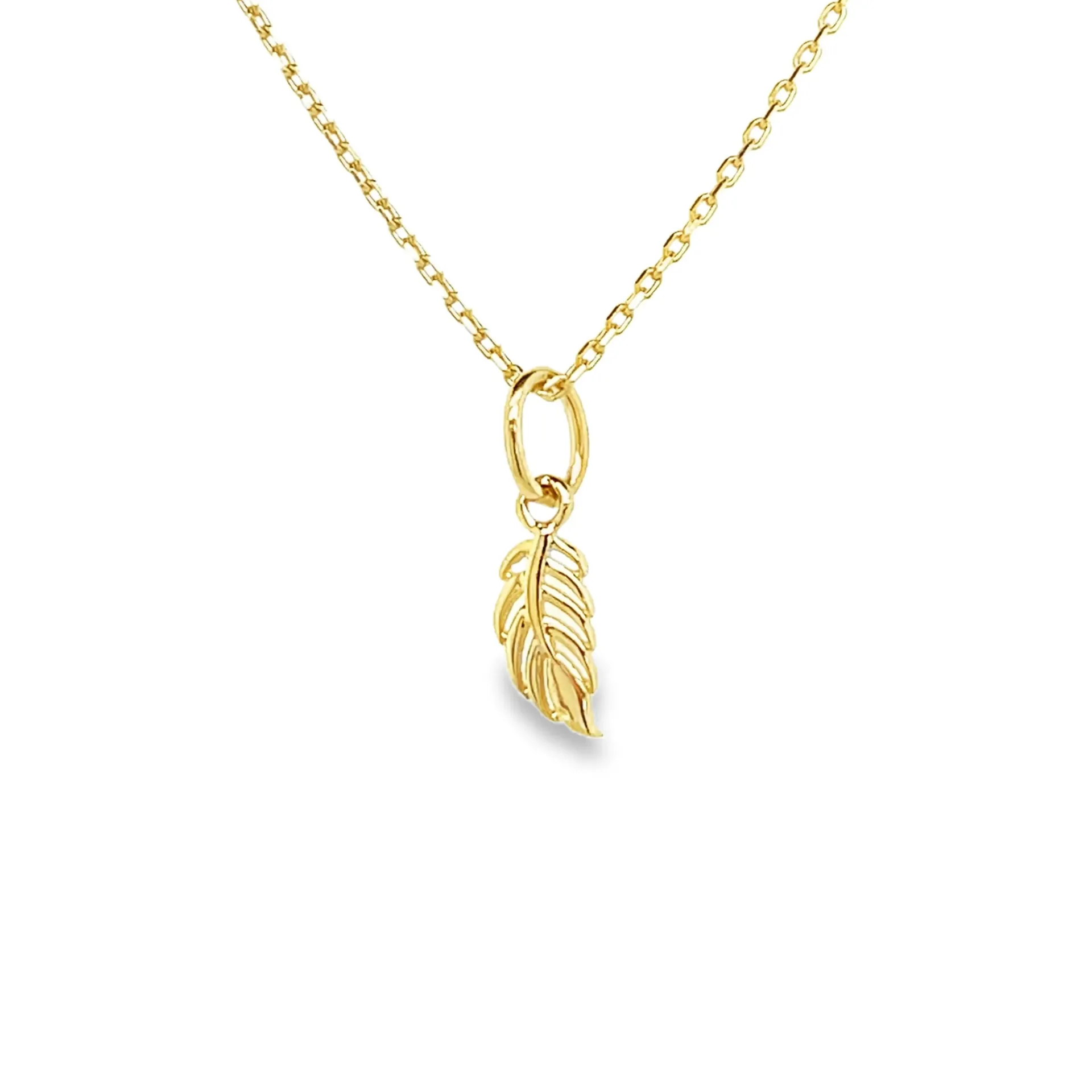 [GH2533] Geelgouden hanger Veer