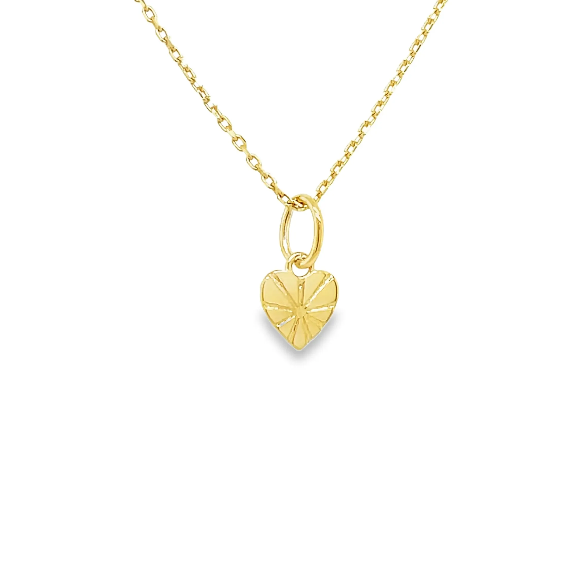 [GH2534] Geelgouden hanger Stralend Hart