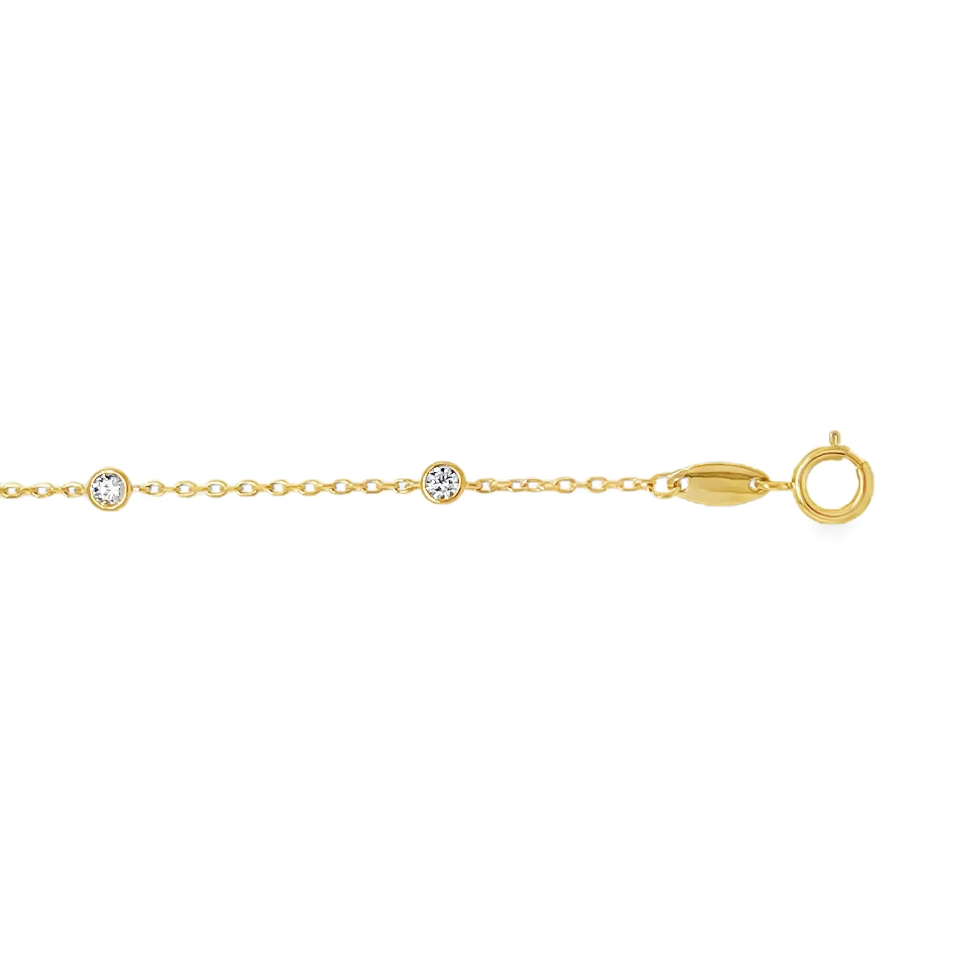[NA2554-19] 9K Armband met Zirkonia