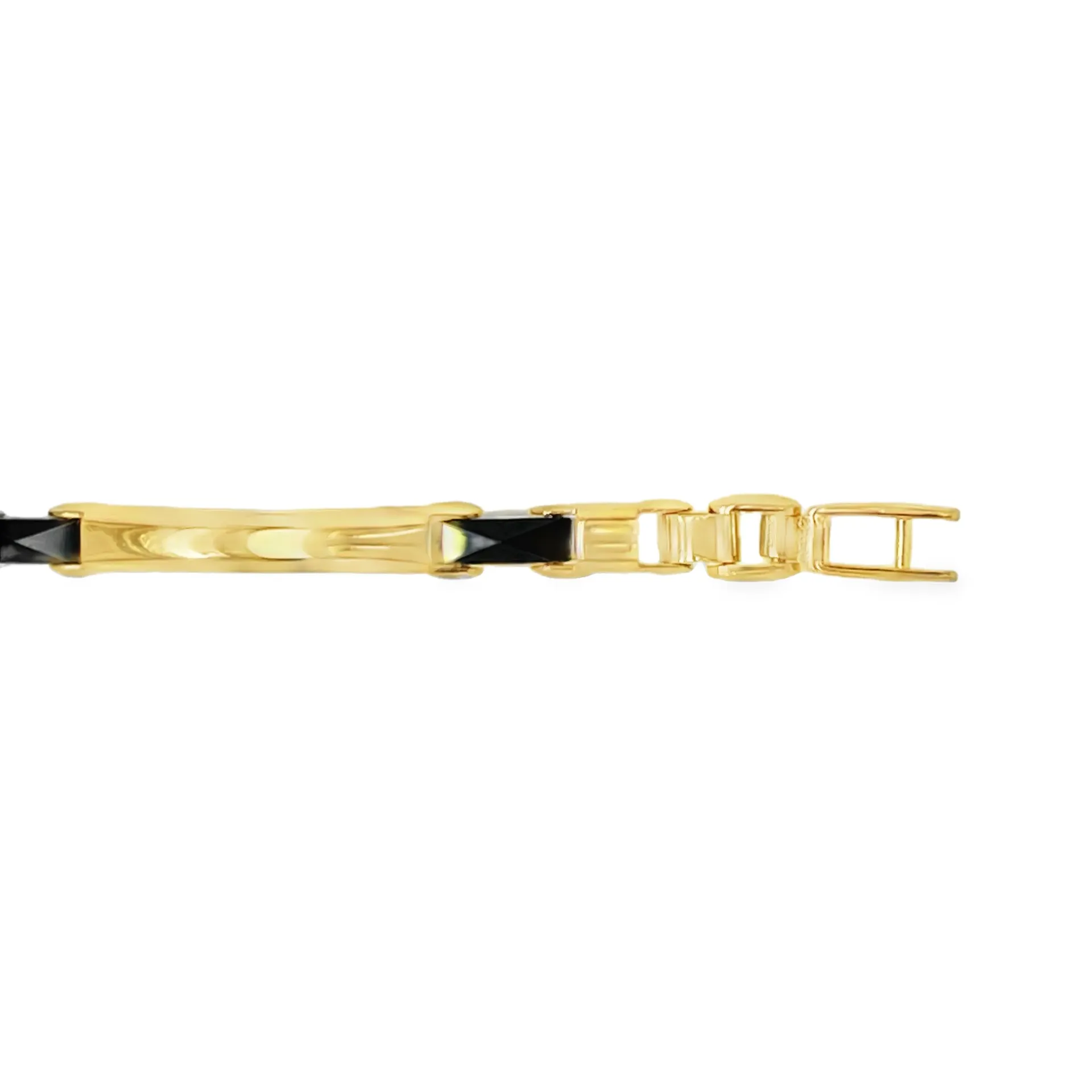 [NA2555-20] 9K Armband met Keramiek
