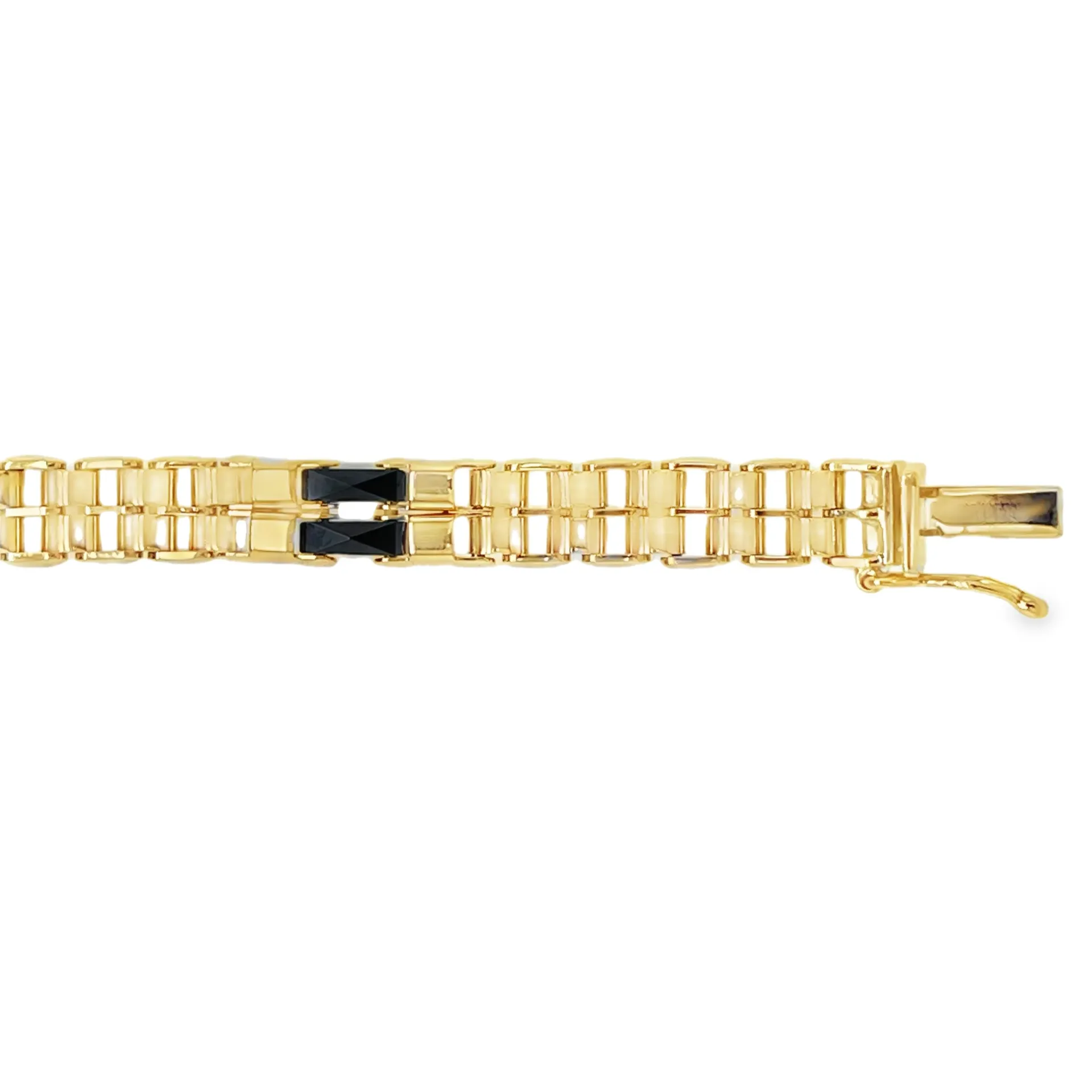 [NA2556-20] 9K Armband met Keramiek