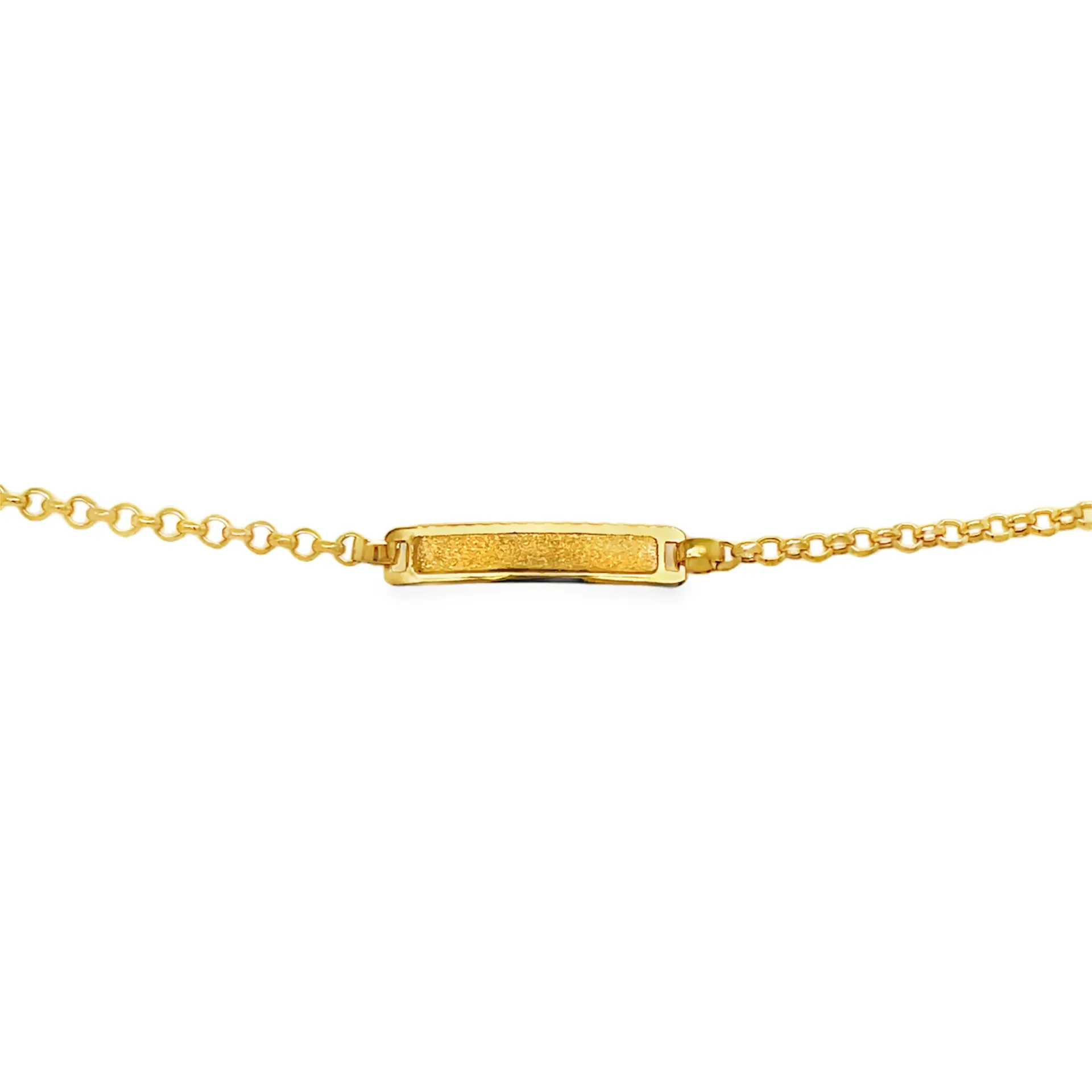 [NA2576-14] 9K babyplaat armband