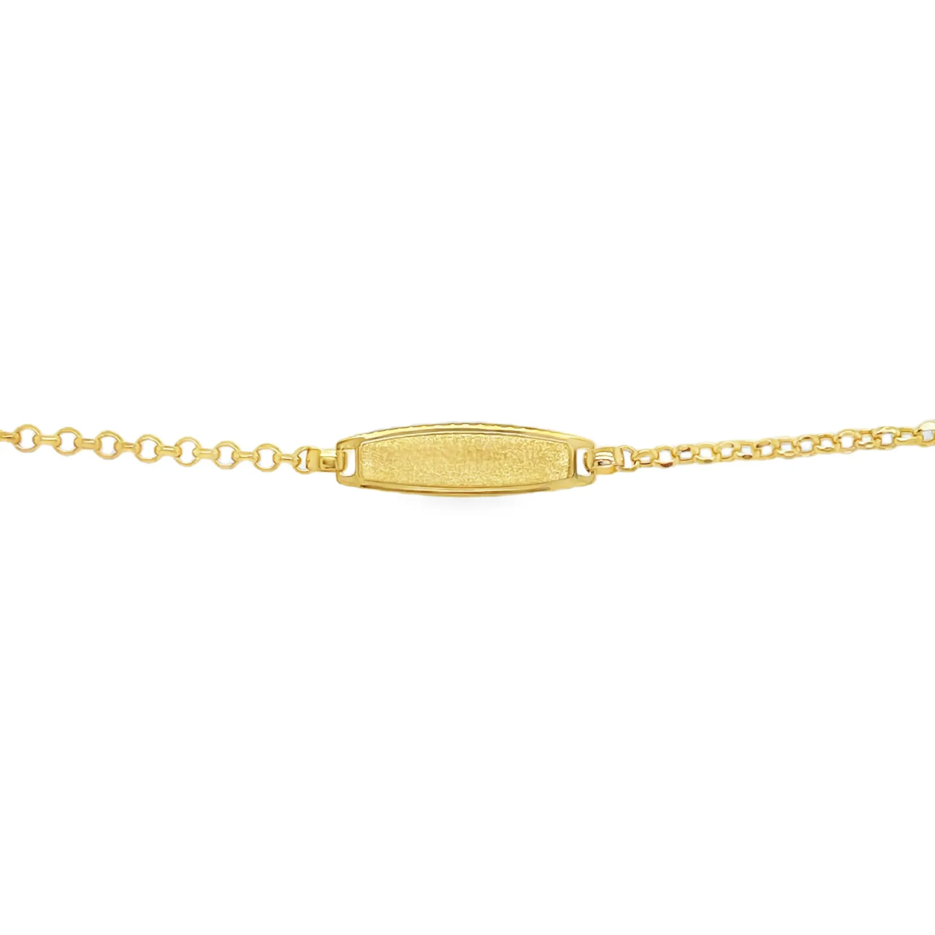 [NA2577-14] 9K babyplaat armband