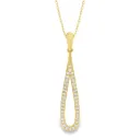 Geelgouden hanger met 0,16ct Labgrown diamant