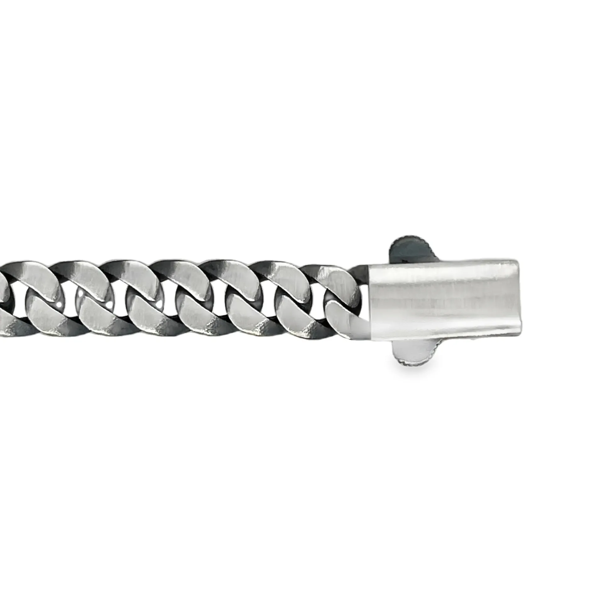[ZA2622-21] Zilveren geoxideerde armband 7 mm - 21 cm