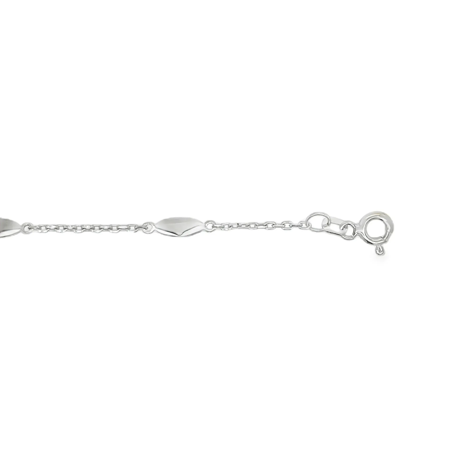 [ZA2627-19] Zilveren armband gerhodineerd 19 cm
