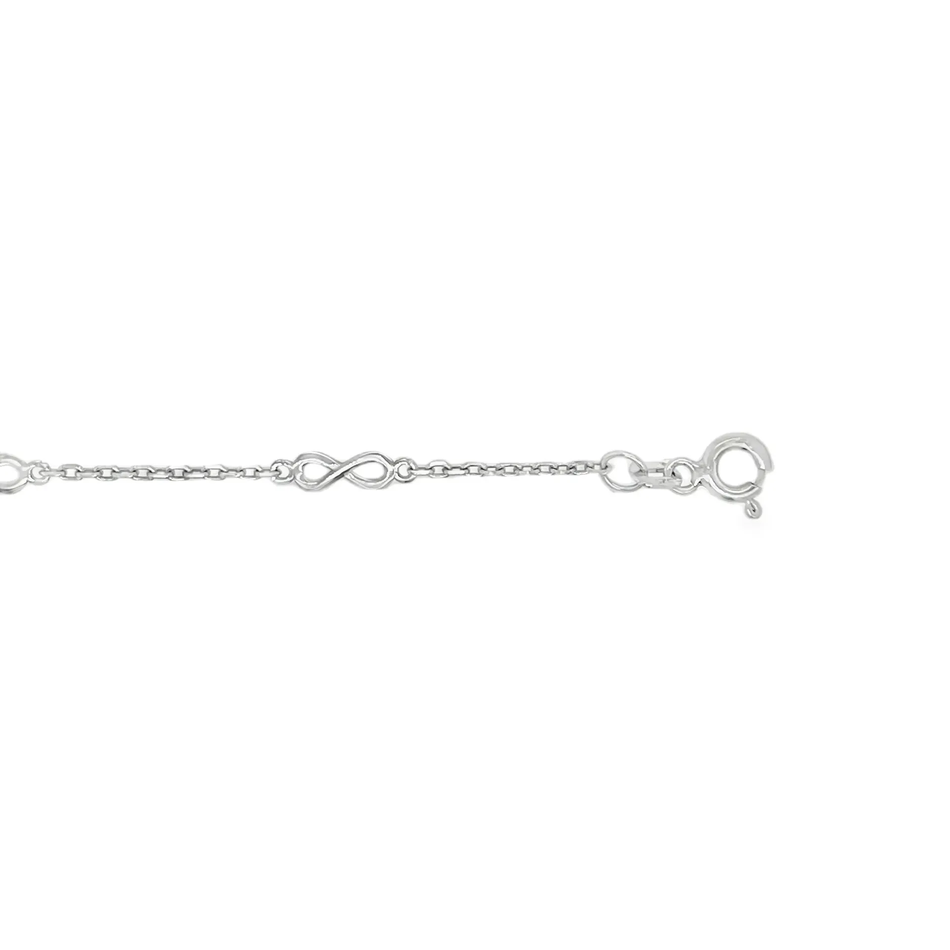 [ZA2629-19] Zilveren armband gerhodineerd 19 cm