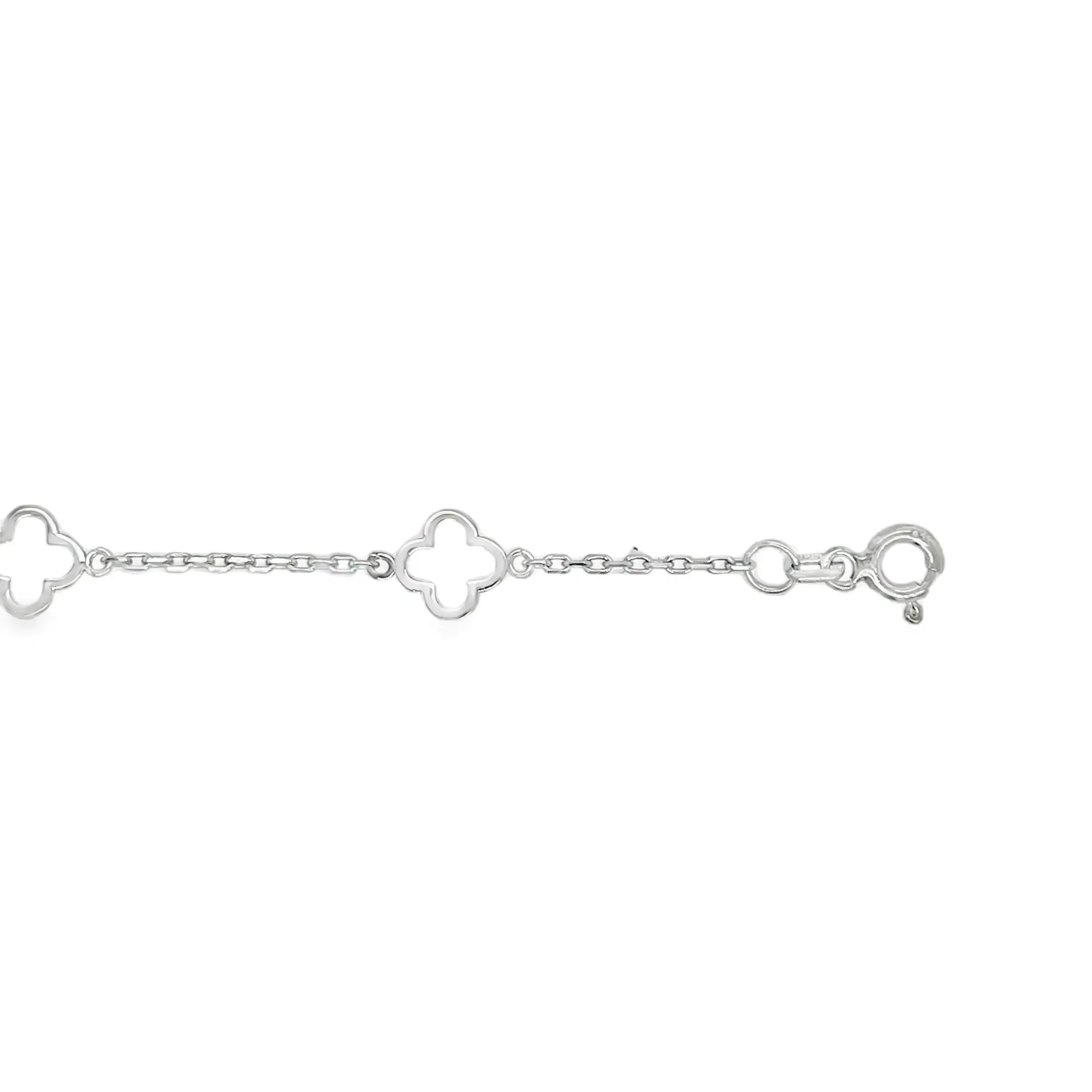 [ZA2632-19] Zilveren armband gerhodineerd 19 cm