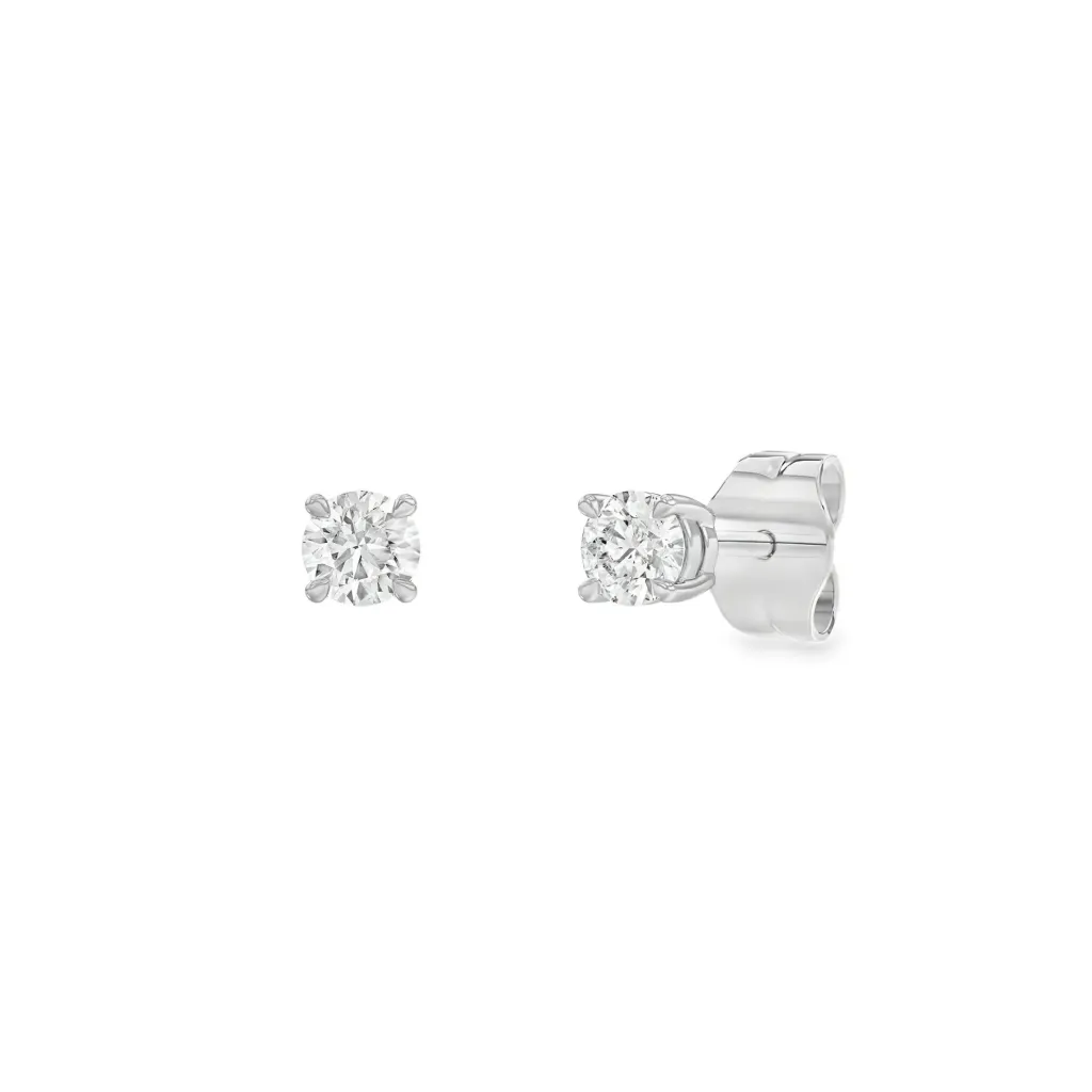 [WOL2461] Witgouden oorstekers met 0,30ct Labgrown diamant