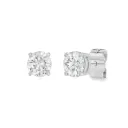 Witgouden oorstekers met 1,00ct Labgrown diamant