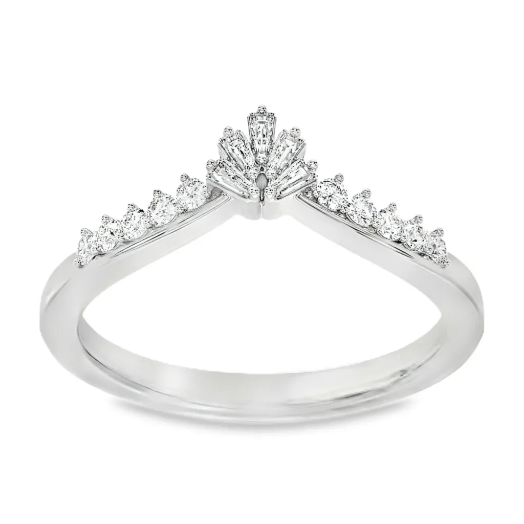 [WRL2472-52] Witgouden ring met 0,20ct Labgrown diamant (16,5 / 52)