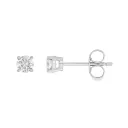 Witgouden oorstekers met 0,50ct Labgrown diamant