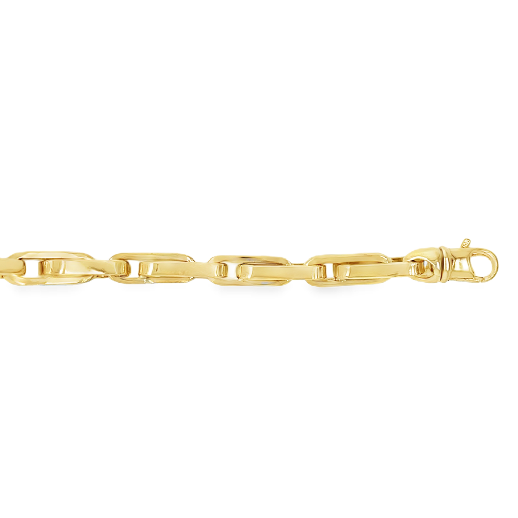 Geelgouden armband Fantasie 5,3mm breed