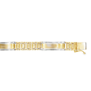 Bicolor gold bracelet Fantasy 7.3mm wide