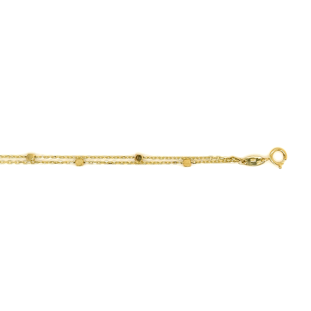 [GA0247] Geelgouden armband Fantasie