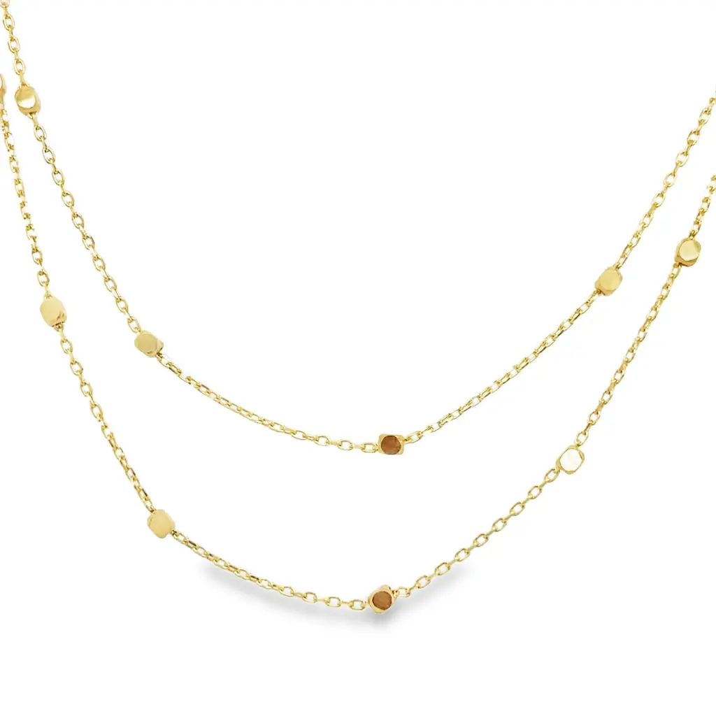 Geelgouden collier Fantasie