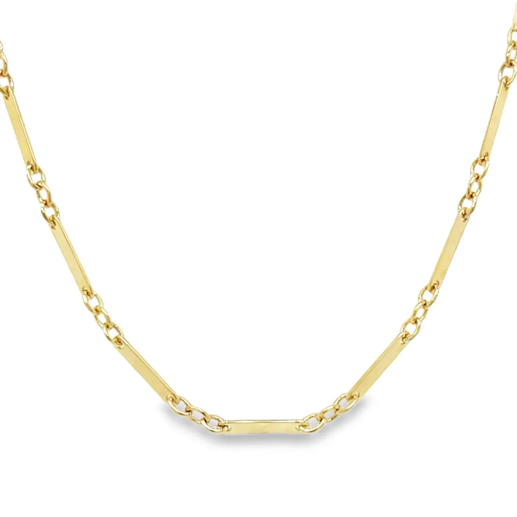 Geelgouden collier Fantasie
