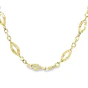 Geelgouden collier Fantasie