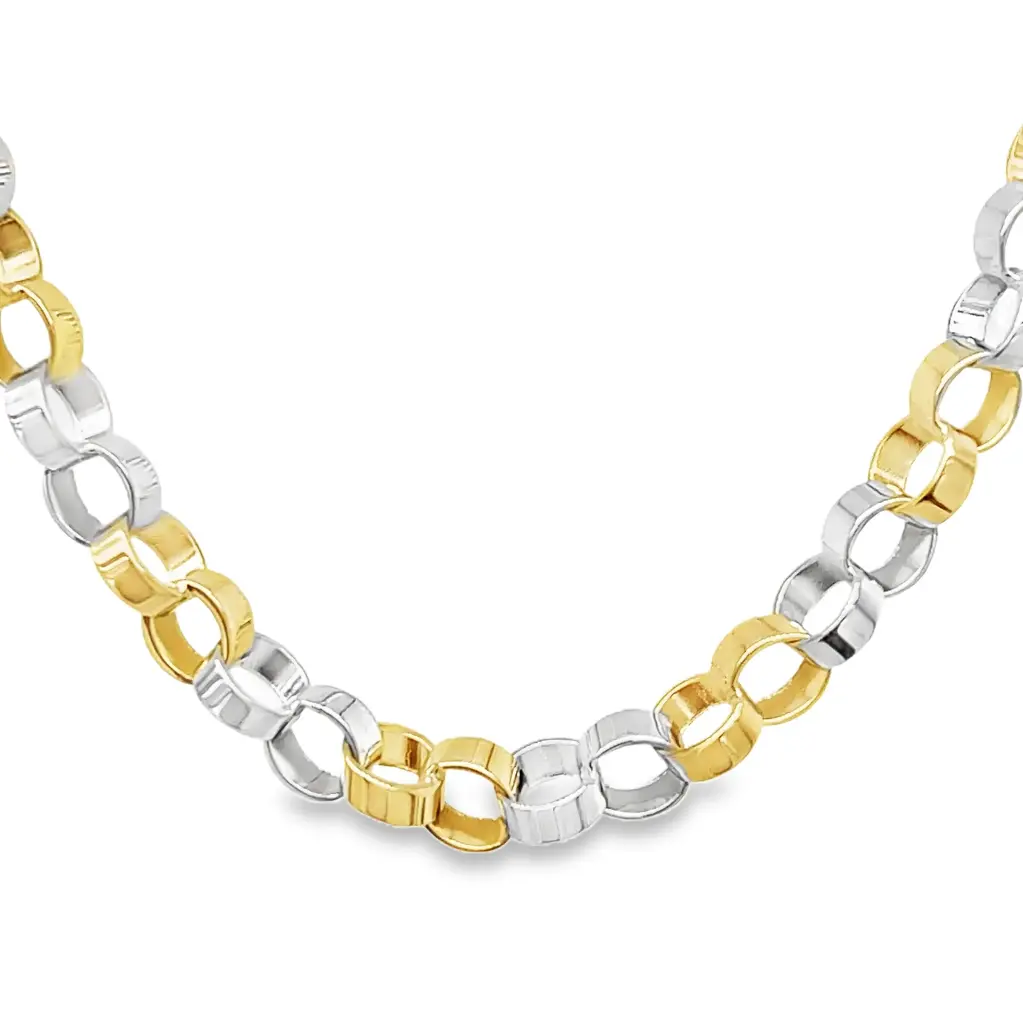Bicolor gouden collier