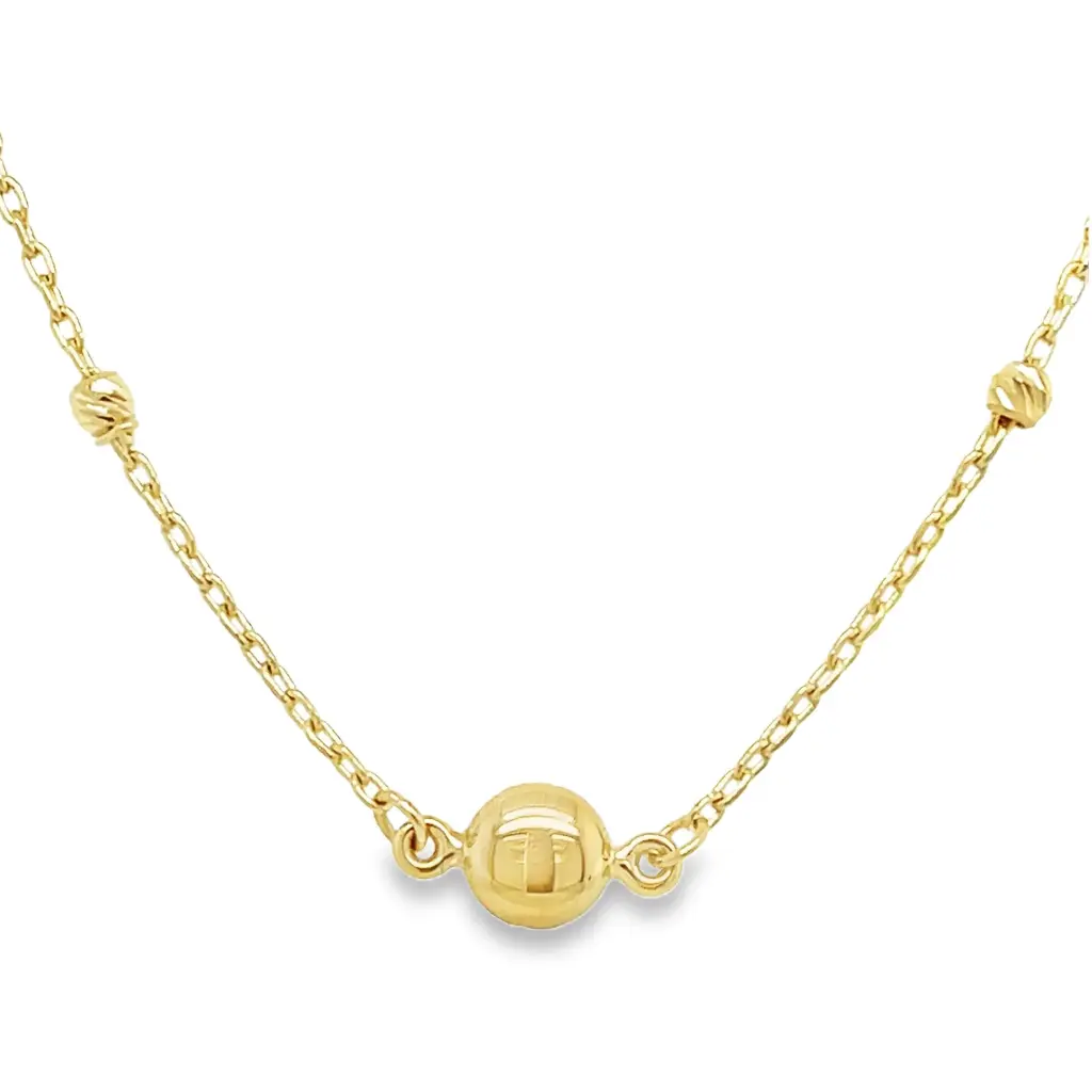Geelgouden collier Fantasie