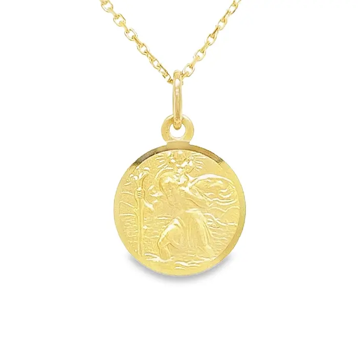 Yellow gold pendant Christopher